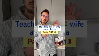Teaching pasta! Lesson 1 #indianitaliancouple #pasta #italianpride