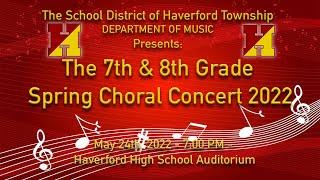 HMS 7th & 8th Grade Spring Choral Concert 2022