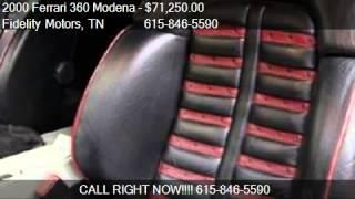 2000 Ferrari 360 Modena F1 - for sale in Nashville, TN 37210