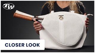 The Court Couture Cassanova Perforated Tennis Bag -- stylish & functional! (available in 3 colors)