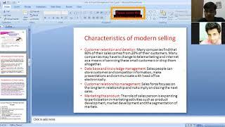 Characteristics of modern selling and success factors for sales people