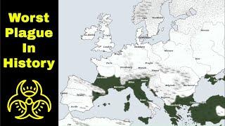 The Black Death spread through Europe mapped 1346-1351 (every day)