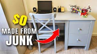 DIY Desk with Drawers Made From Junk - Part 1 | XDIY