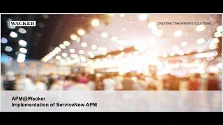 PlanHorizon ServiceNow SPM Virtual Conference 2024 | ServiceNow Enterprise Architecture EA at Wacker