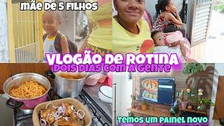 VLOGÃO DE ROTINA/2 DIAS COM A GENTE       LIMPEZA E ORGANIZAÇÃO/TEMOS UM PAINEL NOVO PRA TV.#viral