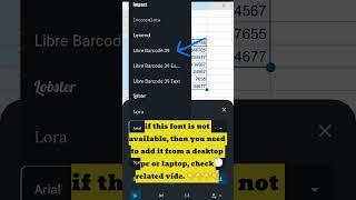 How to create bar codes in Excel #excel #dataanalysis #shorts