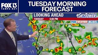 Tampa weather | Widespread rain for Tuesday
