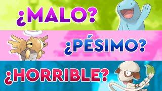 Pokémon BUENOS con MALAS estadísticas