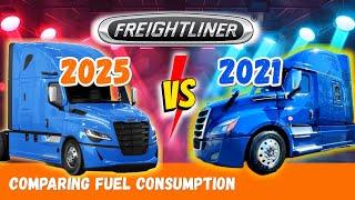 Kraftstoffverbrauchs-KRIEG! Freightliner Cascadia 2021 vs. NEUES 2025-Modell