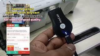 Huawei  matepad 11.5 2023, connect to projector with cable and anycast.