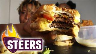 CHEESY STEERS MUKBANG | ORININAL KING STEER BURGER 먹방