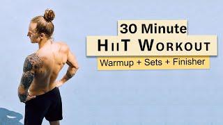 30 Min Bodyweight Hiit Workout with WARMUP | SETS | FINISHER | LeoMoves