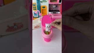 Satisfying with Unboxing & Review Miniature toilet Set Toys Video | ASMR Videos no music