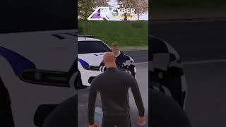 Я СЛУЧАЙНО ВРЕЗАЛСЯ В ПОЛИЦЕЙСКУЮ МАШИНУ в GTA CRMP #shorts