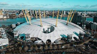 The O2 Arena | Drone Stock Footage