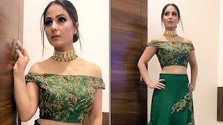 Hina khan's Lahnga Looks. Hina khan Lahnga collection. stylish Lahnga