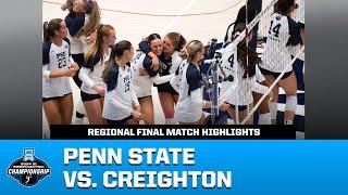 Penn State vs. Creighton: 2024 NCAA volleyball regional final highlights