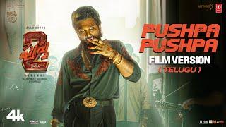 PUSHPA PUSHPA Telugu Film Version - Pushpa 2 The Rule | Allu Arjun | Sukumar | DSP