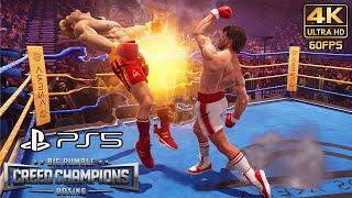 Big Rumble Boxing (PS5) - Rocky Balboa Arcade Walkthrough @ 4K 60ᶠᵖˢ 