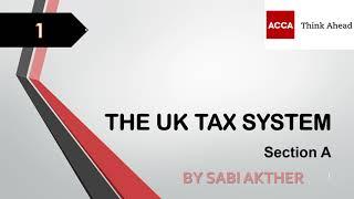 ACCA I Taxation (TX-UK) I The UK Tax System - TX Lecture 1