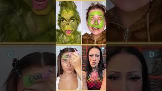 TikTok makeup trend - Circus  Pt.11 Grinch edition |  Pinned your comment | #makeup #transition