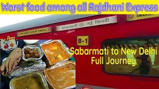 Journey In 12957 Swarna Jayanti Rajdhani Express *Worst food among all Rajdhani Express, Food Review