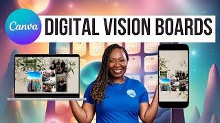 Digital VISION BOARD Tutorial | Desktop + Matching Cell Phone Wallpaper