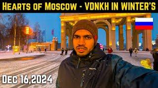 VDNKH - HEART OF MOSCOW ️ | WINTER’S IN RUSSIA | HEAVY SNOWFALL ️ | INDIAN IN RUSSIA