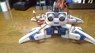 【Arduino】4-legged walking robot + Bluetooth module(HC-06/HC-05) Test