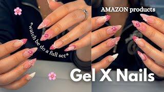 watch me do a full gel x set  | Amazon Products + step-by-step tutorial