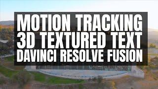 Motion Tracking 3D Text in Davinci Resolve Fusion 15