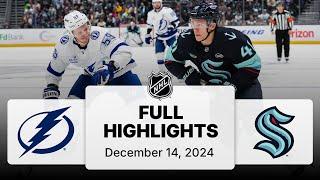 NHL Highlights | Lightning vs. Kraken - December 14, 2024