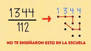 Cómo DIVIDIR dibujando LÍNEAS y PUNTITOS | TRUCO MATEMÁTICO
