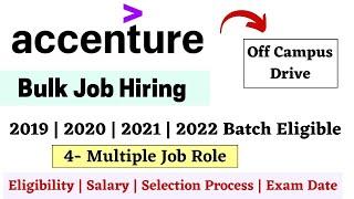 Accenture off campus drive 2022 | 2021| 2020| 2019| Accenture Recruitment Process | Accenture hiring