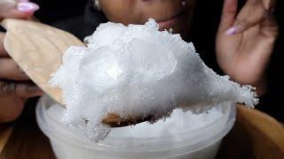 ZAXBYS ICE MIXED W/ REAL SNOW | SOFT & CRUNCHY | #iceeating #asmr #asmrice