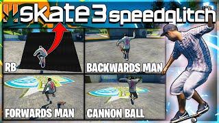 How to do EVERY Speed Glitch in Skate 3! (RB, Cannon Ball, Backwards Man, Forwards Man)