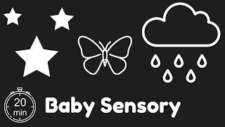 Black and White Baby Sensory | High Contrast Visuals & Calming Classical Music