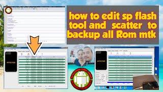 how to edit sp flash tool can backup stock rom, edit scatter and how to backup oppo a1k  and all mtk