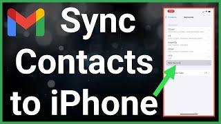 How To Sync Contacts From Gmail To iPhone