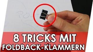 8 geniale Life Hacks mit Binder Clips | Geniale Fakten, Tricks & Life Hacks (deutsch)