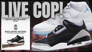 LIVE SOON! EA AIR JORDAN 3  BLACK CEMENT FNL/JD &LEGEND BLUE 11S DROPED EARLY!?