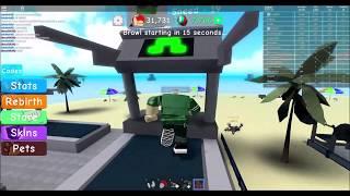 СИМУЛЯТОР КАЧКА 3  Rebirth 21-22Тренируем скорость! Игра Качок Roblox Weight Lifting Simulator 3