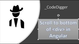Scroll to the bottom of div in Angular