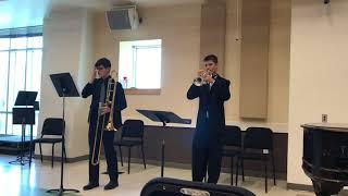 UHS Trumpet-Trombone Duet - 2018 WMEA State Ensemble Small Brass 1st Place