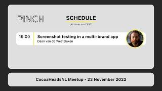 CocoaHeadsNL Meetup, 23 November 2022