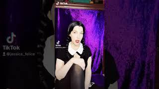 Jessica Felice 1: Wednesday Addams Family Halloween Makeup Costume #Cosplay: SuperFan Hype #Shorts