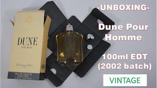 Unboxing _ VINTAGE Dune Pour Homme by Christian Dior (2002 batch)