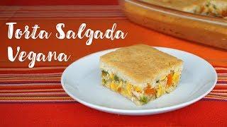 TORTA SALGADA VEGANA DE LIQUIDIFICADOR (a mais fácil de fazer)