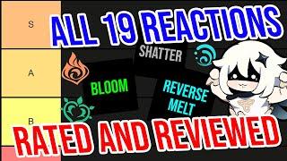 I Rank EVERY Elemental Reaction in Genshin Impact!