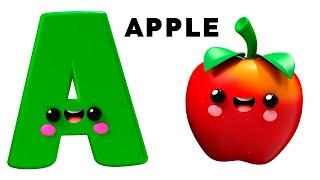 ABC Song - A to Z Nursery Rhymes by Baby Fruit Dancing Sensory Video